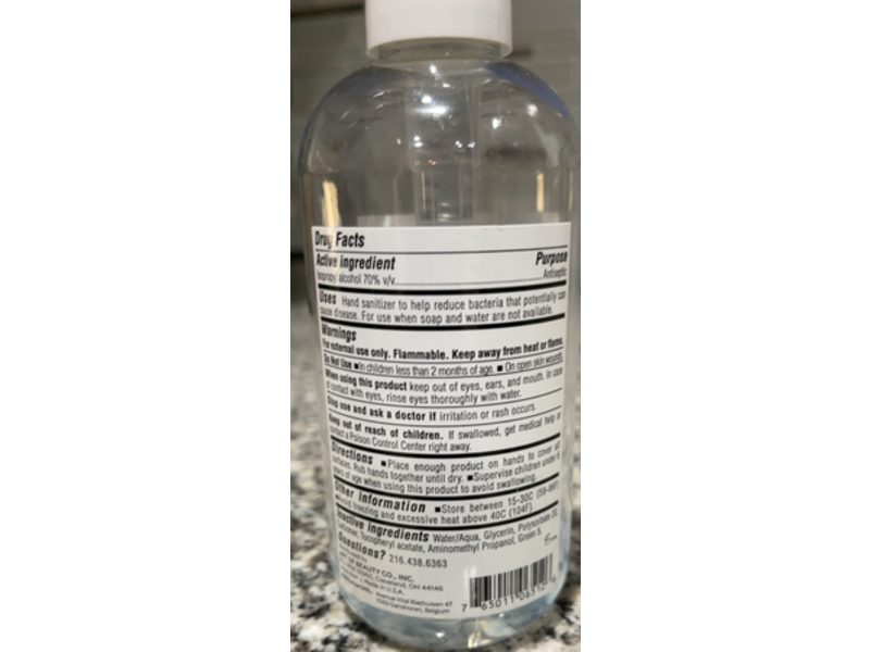 Zoya Hand Sanitizer, 8 fl oz/236 mL