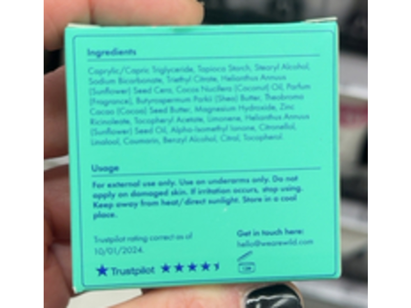 Wild Deodorant Refill, Fresh Cotton & Sea Salt, 1.4 fl oz/40 g, Pack Of 3