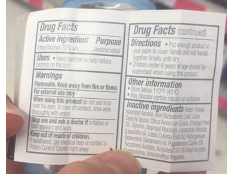 Purell Advanced Hand Sanitizer, Naturals, 1 fl oz/30 mL