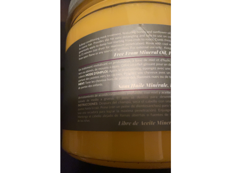 Design Essentials Moisture Retention Masque, Honey Creme, 30 oz/900 g