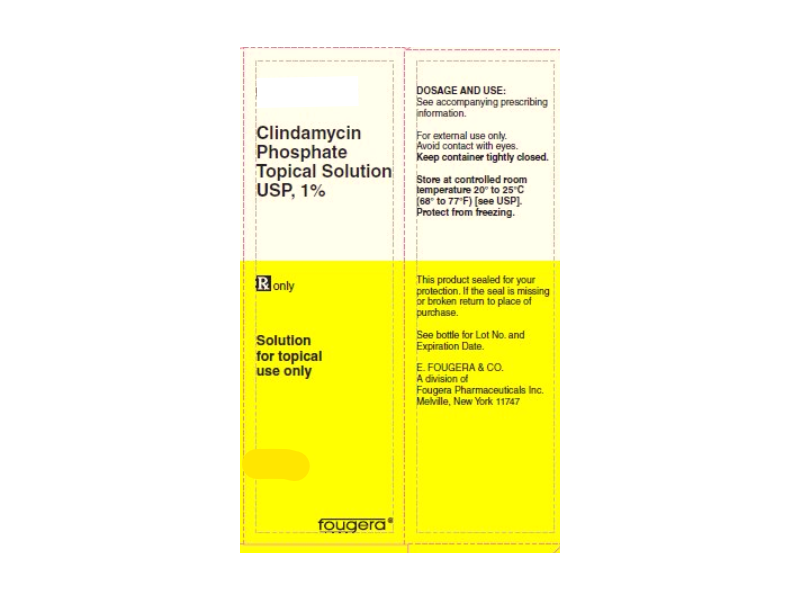 Clindamycin Phosphate Topical Solution USP 1%, 30 mL, Fougera (RX)