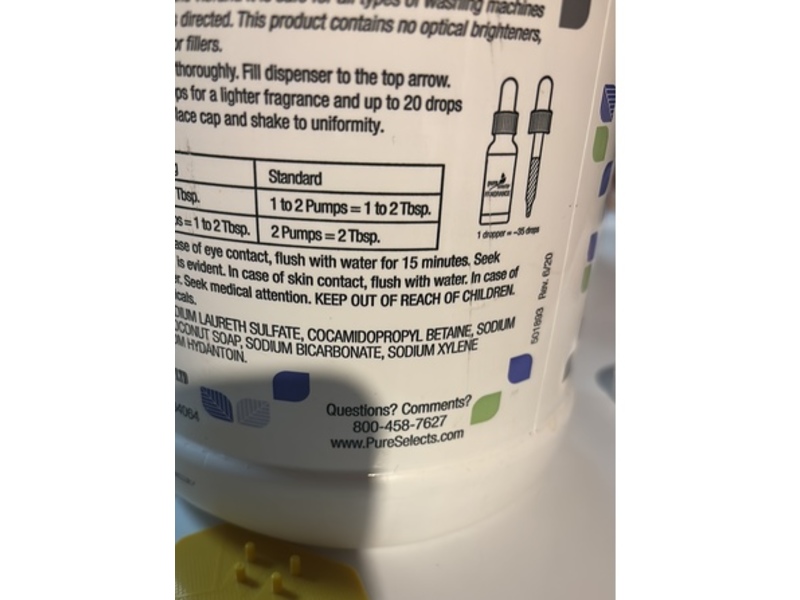 Pure Selects Platinum Laundry Soap, 128 fl oz/3.79 L