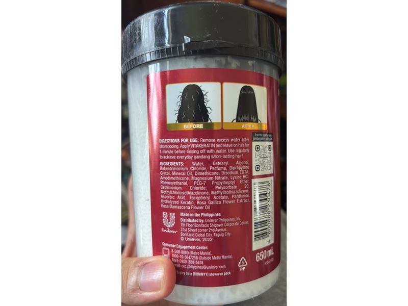 Vita Keratin Color Shine Salon Daily Treatment, 650 mL