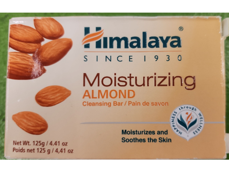 Himalaya Moisturizing Cleaning Bar, Almond, 4.41 oz/125 g