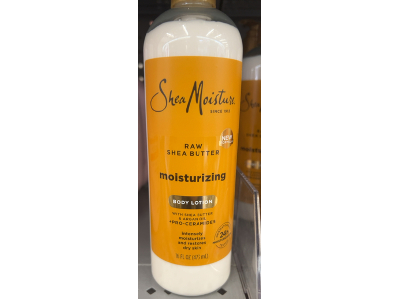 SheaMoisture Moisturizing Body Lotion, Raw Shea Butter & Argan Oil, 16 fl oz/473 mL