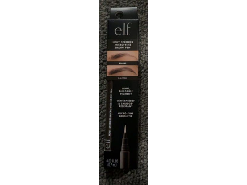 e.l.f. Holy Strokes Micro-Fine Brow Pen, Espresso, 0.02 fl oz/0.7 mL