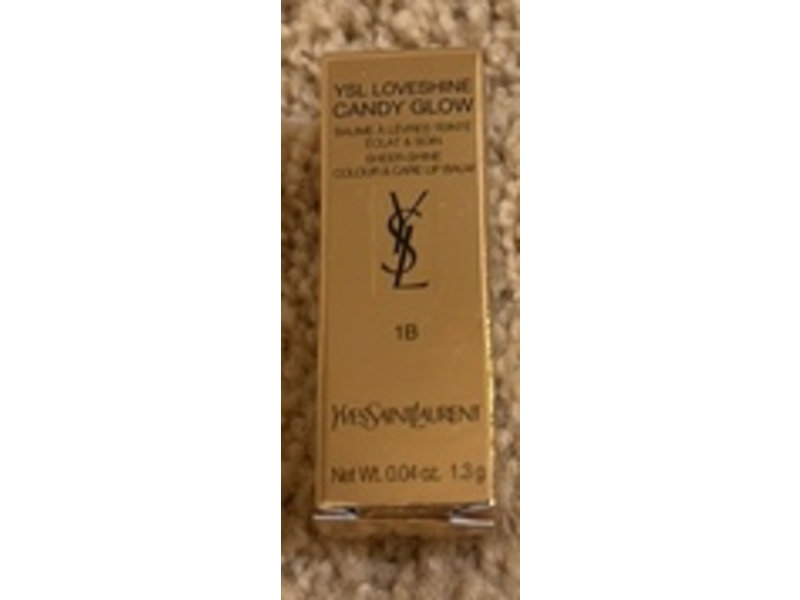 Yves Saint Laurent Loveshine Candy Glow Lip Balm, 1B, 0.04 oz/1.3 g