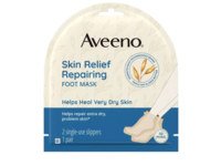 Aveeno Repairing Cica Foot Mask, Prebiotic Oat & Shea Butter, 6 Count - thumbnail 1