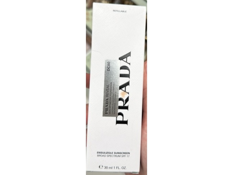Prada Reveal Skin Optimizing Foundation Sunscreen, SPF 17, DC80, 1 fl oz/30 mL