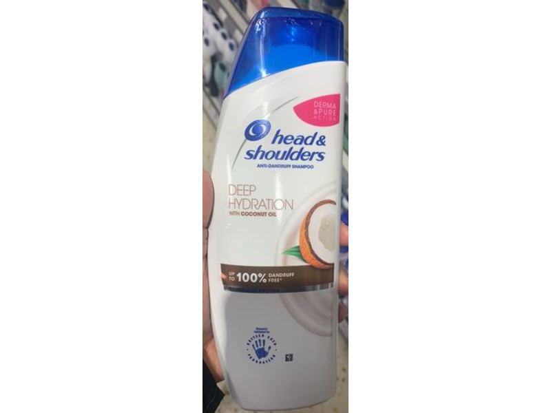 Head & Shoulders Deep Hydration Anti-Dandruff Shampoo, Coconut Oil, 500 mL