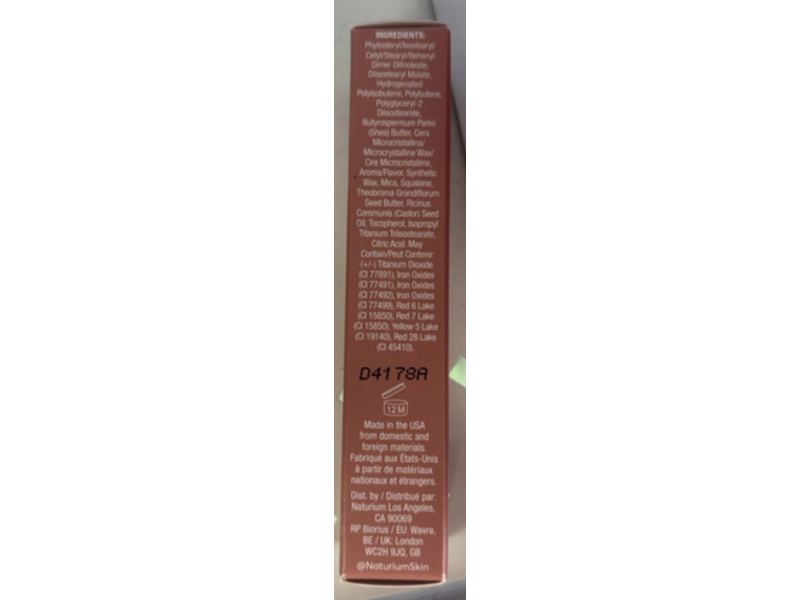 Naturium Phyto-Glow Lip Balm, Latte, 0.34 fl oz/10 mL