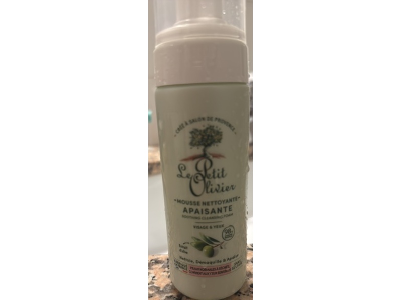 Le Petit Olivier Soothing Cleansing Foam, Olive Oil, 150 mL
