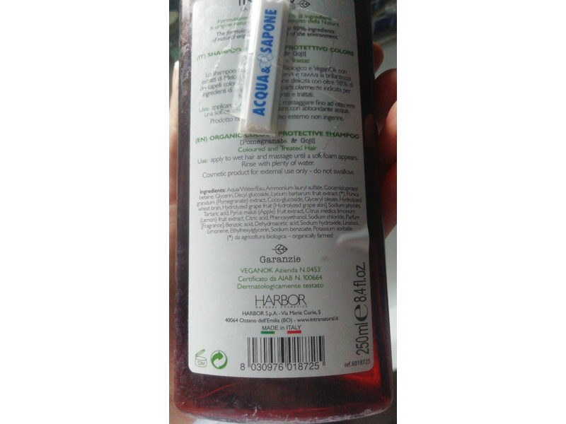 Intra Shampoo, Biologico Protettivo Colore, 8.4 fl oz/250 ml