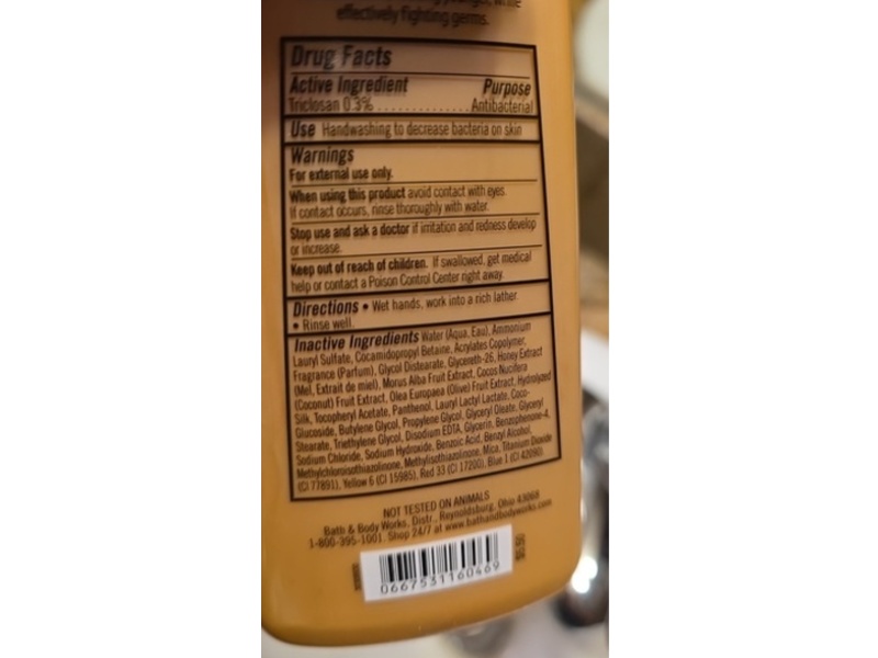 Bath & Body Works Antibacterial Moisturizing Hand Soap, Iced Ginger Bread, 8 fl oz/236 mL