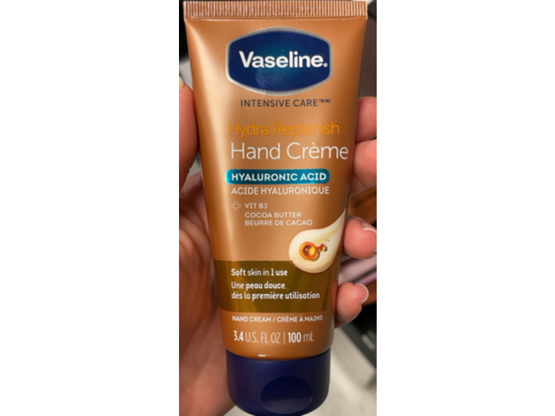 Vaseline Hydra Replenish Hand Cream, 3.4 fl oz/100 mL, Pack Of 6