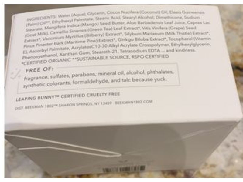 Beekman 1802 Pure Goat Milk Whipped Body Cream, 8 fl oz/236 mL