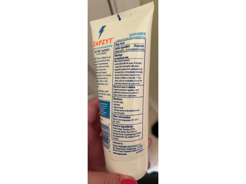 Zapzyt Acne Wash Cleanser, 6.25 oz/188.5 g, Pack Of 2