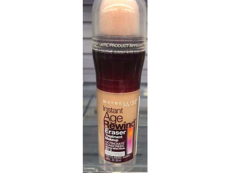 Maybelline New York Instant Age Rewind Eraser Treatment Makeup, 150 Classic Ivory, SPF 20, 0.68 fl oz/20 mL