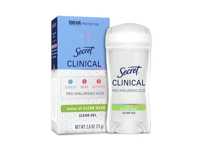 Secret Clinical Antiperspirant/Deodorant, Clear Gel, 2.6 oz/73 g