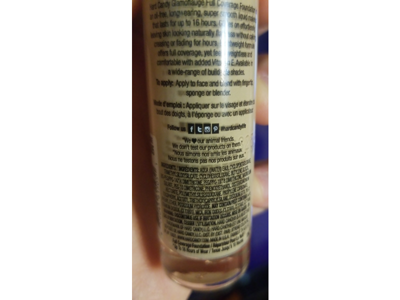 Hard Candy Glam Of Lauge Foundation, 1505 Beige, 0.67 fl oz/20 mL