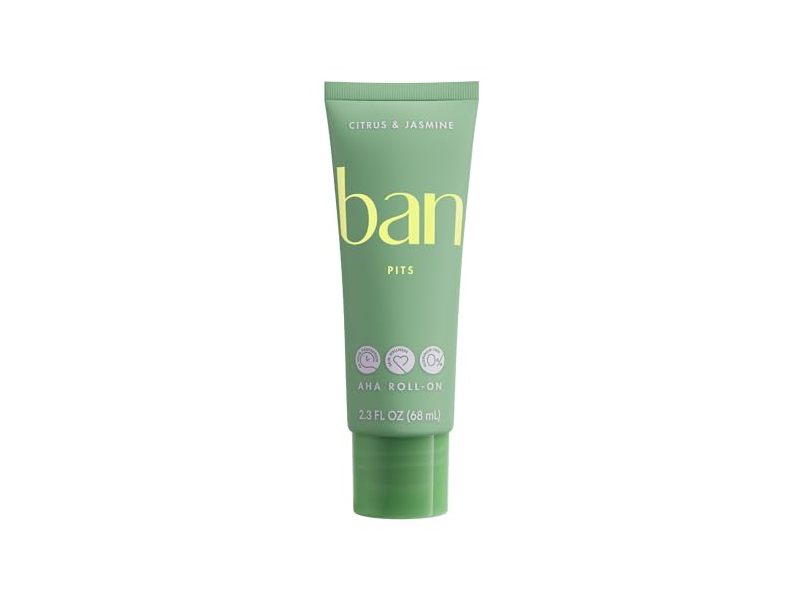 Ban AHA Roll-On Serum Deodorant, Citrus & Jasmine, 2.3 fl oz/68 mL