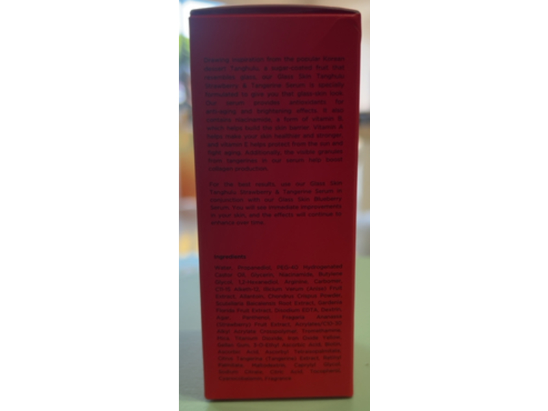 Olivia Umma Glass Skin Tanghulu Multivitamin Serum, Strawberry & Tangerine, 1.35 fl oz/40 mL