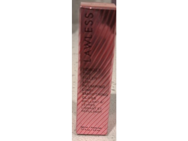 Lawless Forget The Filler Lip-Plumping Line-Smoothing Gloss, Nudie, 0.11 fl oz/3.3 mL