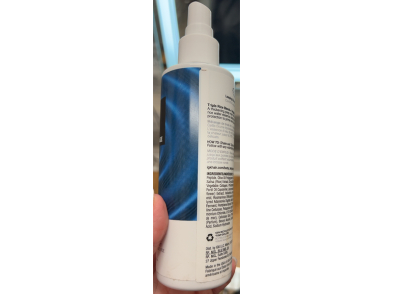 IGK Body Language Rice Water Plumpkin & Thickening Mist. 7.0 fl oz/207 mL