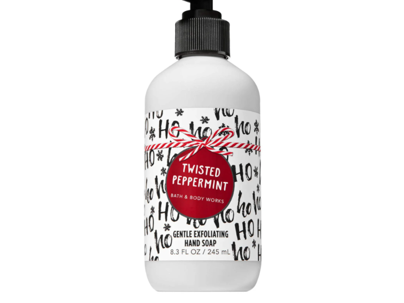 Bath & Body Works Gentle Exfoliating Hand Soap, Twisted Peppermint, 8.3 fl oz/245 mL