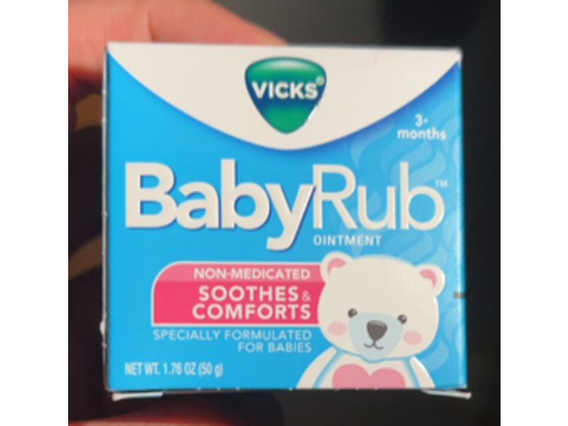 Vicks Soothes & Comforts BabyRub Ointment, 1.76 oz/50 g