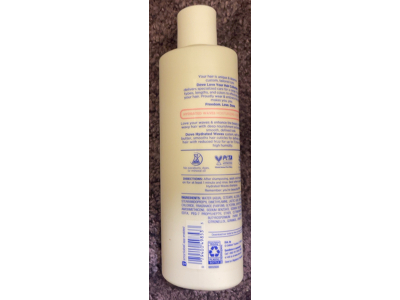 Dove Love Your Waves Moisturizing Conditioner 13.5 fl oz/400 mL