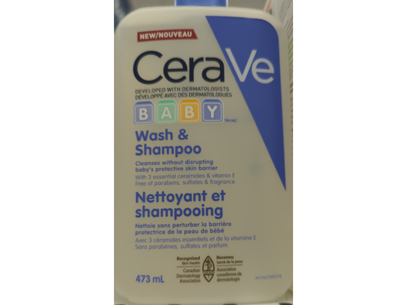 CeraVe Baby Wash & Shampoo, 473 mL
