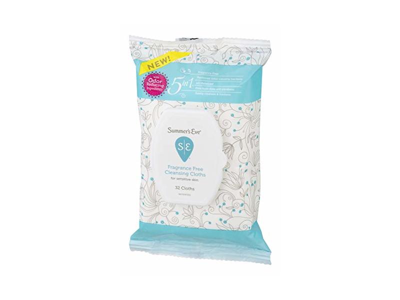 Summer's Eve Cleansing Cloths Fragrance Free 32 Count