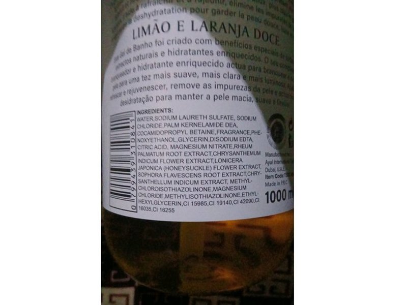 T5 Body Wash, Lemon & Sweet Orange, 1000 mL