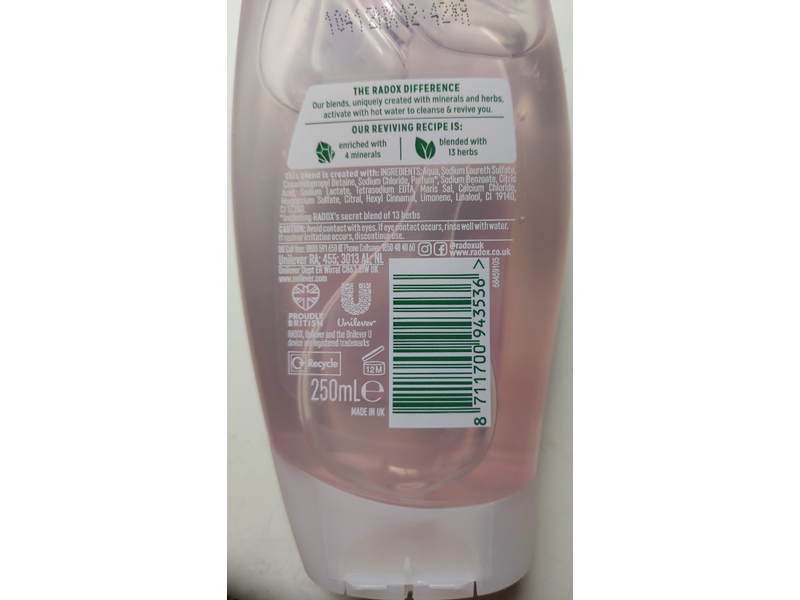 Radox Feel Uplifted Shower Gel, 250 ml