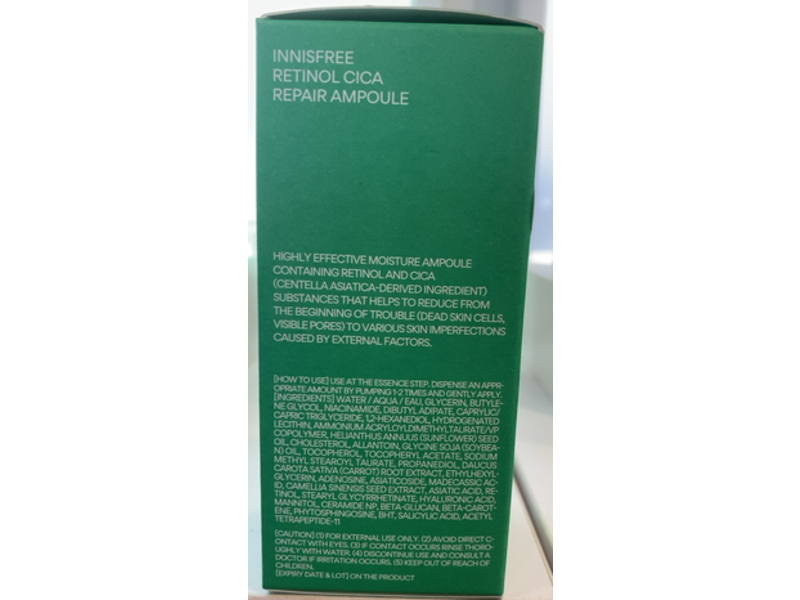 Innisfree Retinol Cica Repair Ampoule, 1.01 fl oz/30 mL