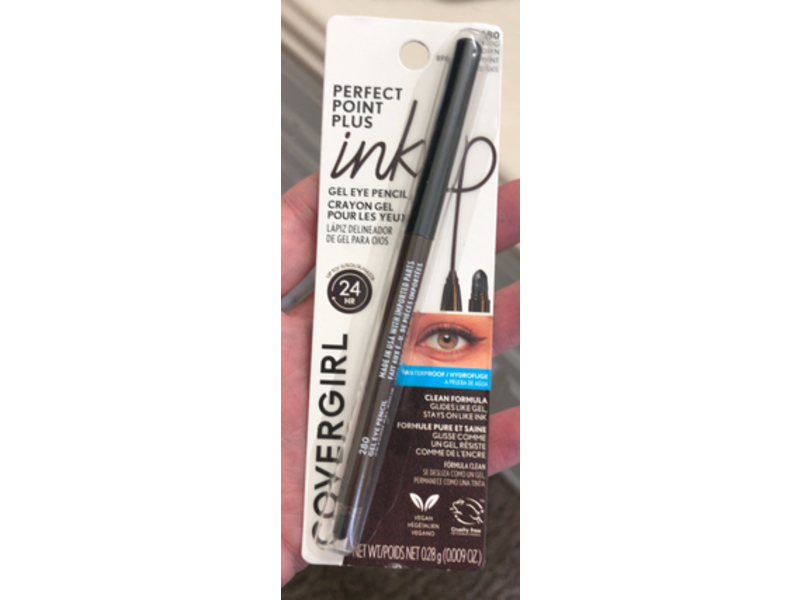 Covergirl Perfect Point Plus Ink Gel Eye Pencil, 280 Shimmering Brown, 0.009 oz/0.28 g