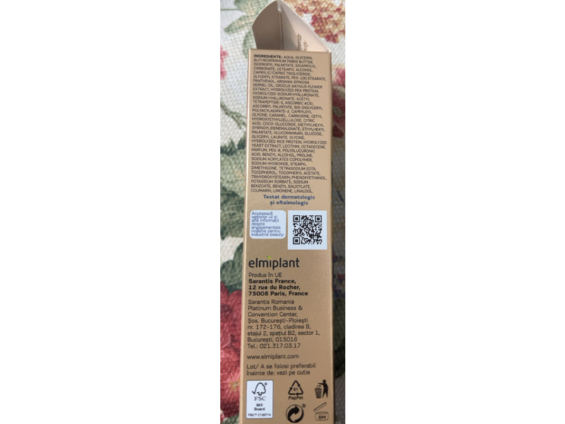 Elmiplant Hyaluronic Gold Anti-Wrinkle Eye Cream, 0.5 fl oz/15 mL