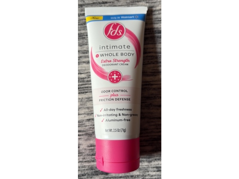 Fds Intimate Whole Body Deodorant Cream, 2.5 oz/71 g