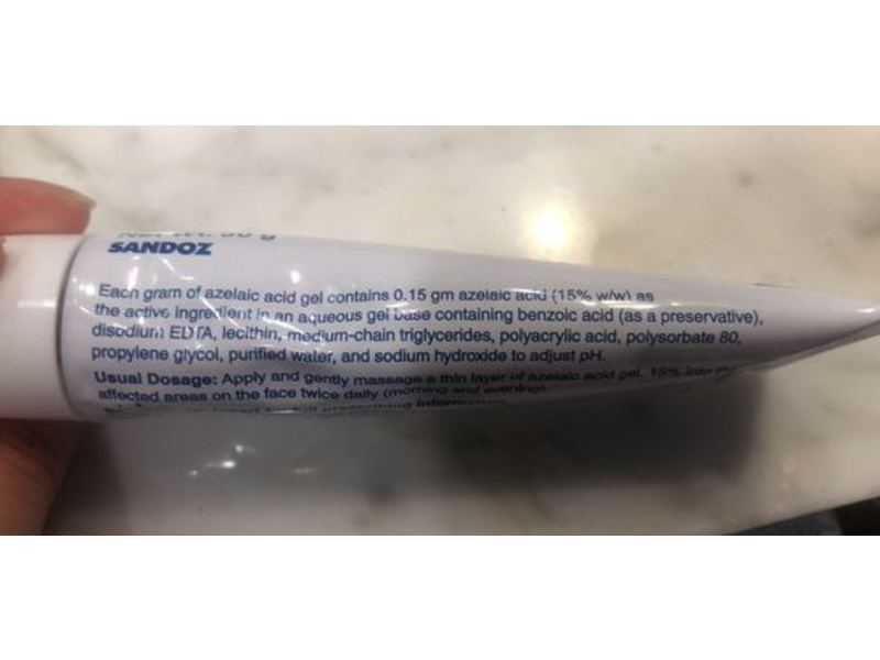 Azelaic Acid Gel 15%, 50 g, Sandoz (RX)