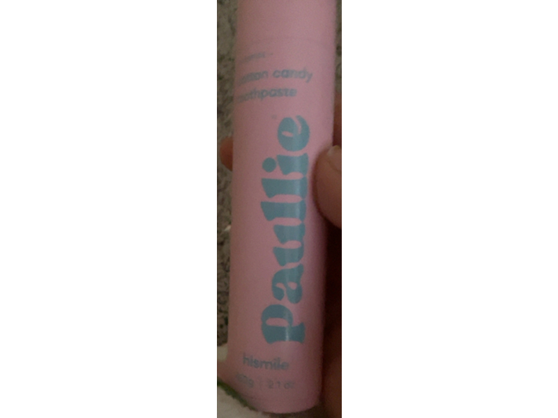 Hismile Paulie Toothpaste, Cotton Candy, 2.1 oz/60 g