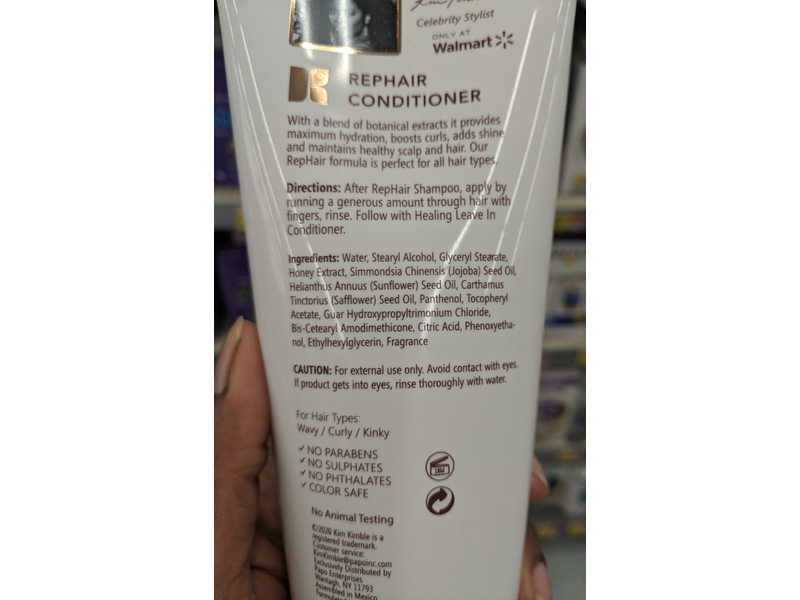 Kim Kimble Repair Conditioner, Black Honey & Pure Jojoba Oil, 12 fl oz/355 ml