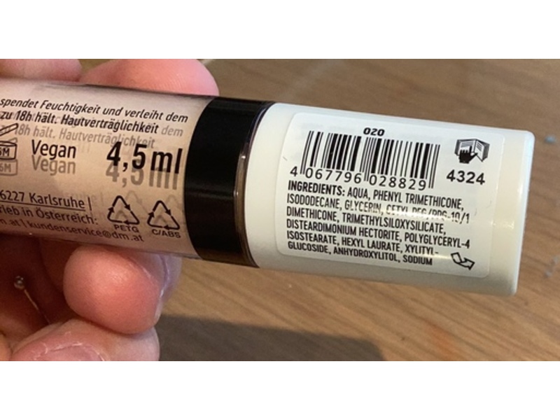 Dm Trend It Up 18H High Coverage Concealer, 020 Peach, 4.5 mL