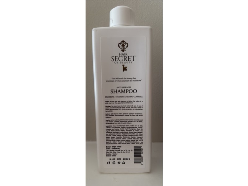 Hari Secret Of Beauty Anti Hairloss Shampoo, 8.44 fl oz/250 mL