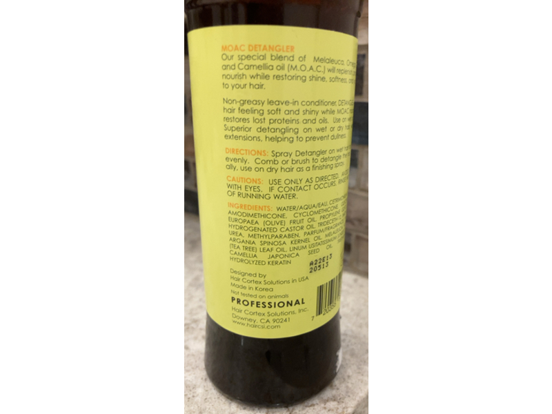 Moac Detangler Leave-In Conditioner, 8.6 fl oz/255 ml