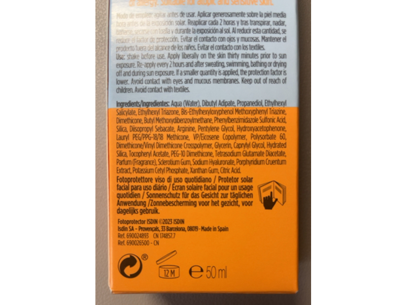 Isdin Fotoprotector Fusion Water Magic, SPF 50, 50 mL