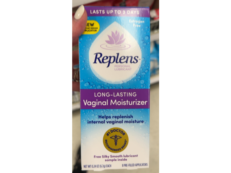 Replens Long-Lasting Vaginal Moisturizer, 0.24 oz/6.7 g, 8 Count