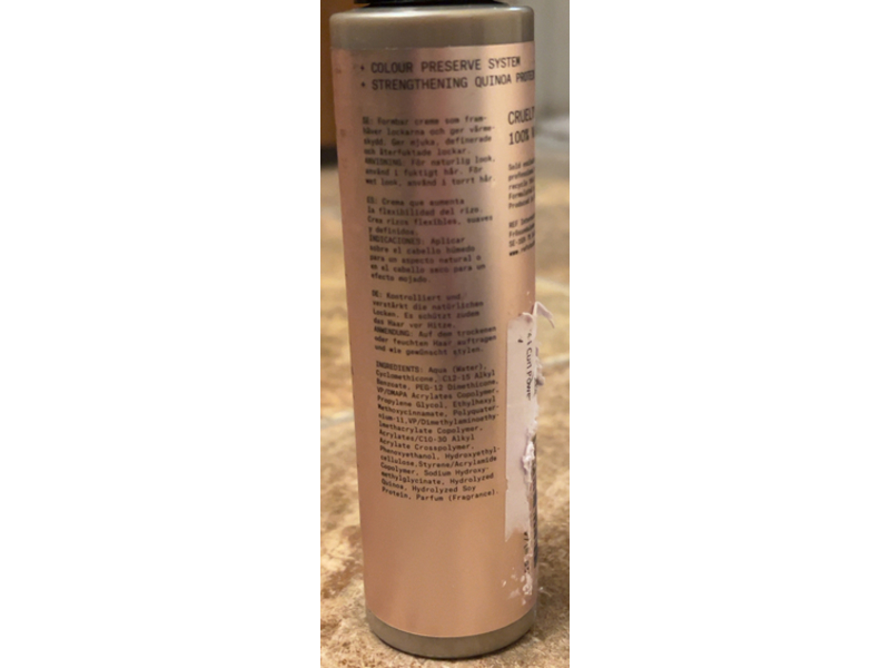 Stockholm Sweden Ref Curl Power Enhancing Curl Cream, 4.22 fl oz/125 mL