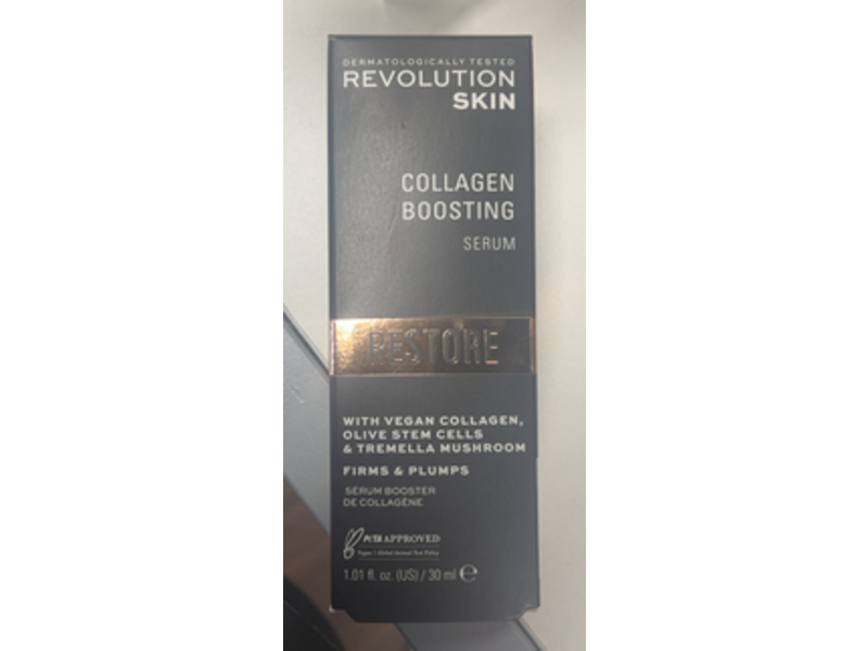 Revolution Skin Restore Collagen Boosting Serum, Firms & Plumps, 1.01 fl oz/30 mL