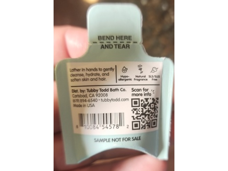 Tubby Todd Hair + Body Wash, Lavender + Rosemary, 17 fl oz/5 mL